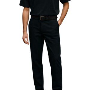 Adriano Goldschmied Mens Kullen Slim Trouser Pants Pure Black Stretch Size 35